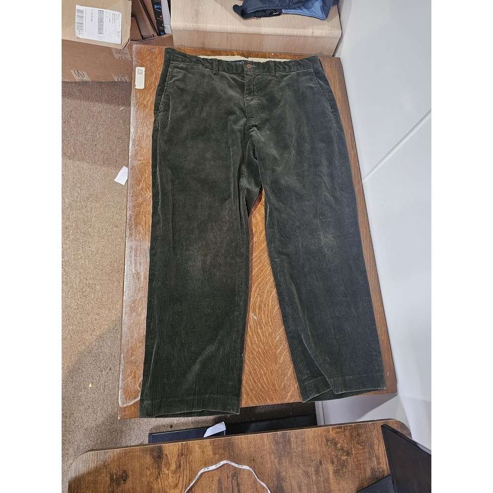 Polo Ralph Lauren Pants Mens 38x30 Green Corduroy Chino Preston Cotton Classic